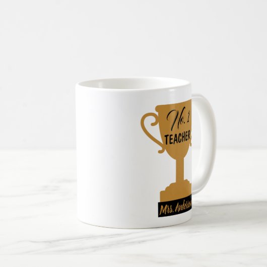 新先生ギフト、新先生マグ  コーヒーマグカップ (正面右)
