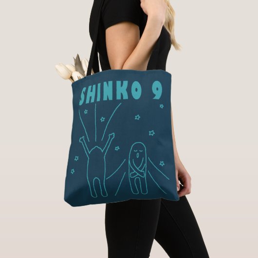 「新光9」深い呼吸 トートバッグ (クローズアップ)