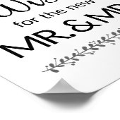 新入り夫妻のサインを結婚お願い ポスター (角)