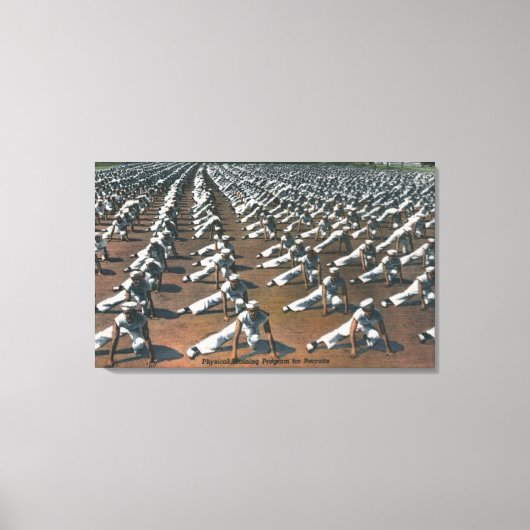 新入社員のための体育プログラム – 米国海軍 キャンバスプリント (正面)