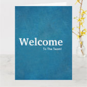 新入社員の歓迎のチャルクボード カード (黄色い花)