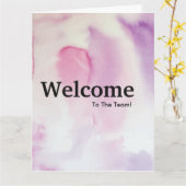 新入社員ウェルカムウォーターカラーカード カード (黄色い花)