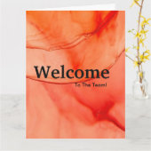 新入社員ウェルカムウォーターカラーカード カード (黄色い花)