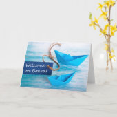 新入社員シリーズ – チームへようこそ – オンボード カード (黄色い花)