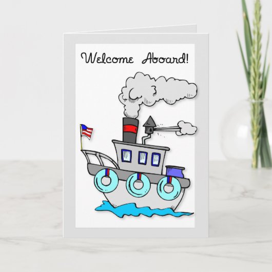 新入社員歓迎の船 カード (正面)