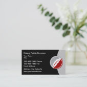 新公証人公証デザイン 名刺 (スタンド正面)