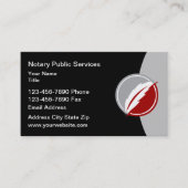 新公証人公証デザイン 名刺 (正面)