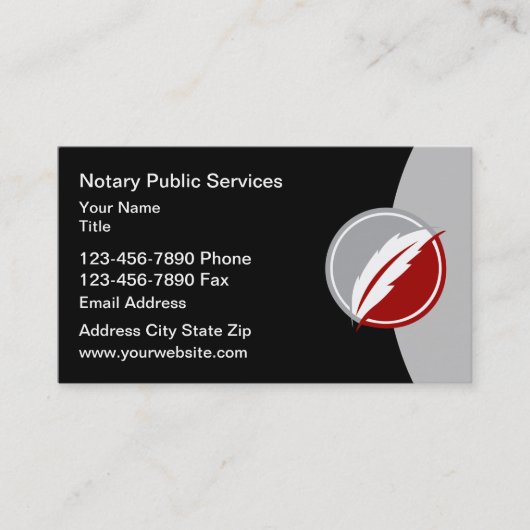 新公証人公証デザイン 名刺 (正面)
