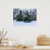 新冬の雪ポスター ポスター (キッチン)