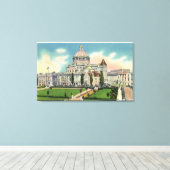 新出版社の外観 キャンバスプリント (インサイチュ (ウッドフロア))