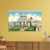 新出版社の外観 キャンバスプリント (インサイチュ (リビング))