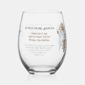 新出祭司牧師デアコン大臣 ステムなしワイングラス (裏面)