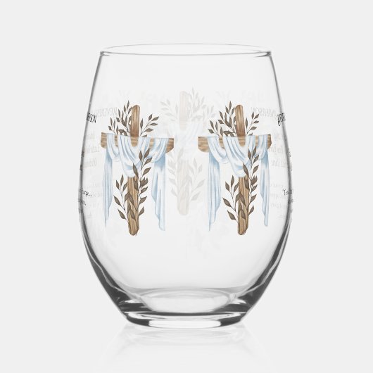 新出祭司牧師デアコン大臣 ステムなしワイングラス (右)