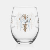 新出祭司牧師デアコン大臣 ステムなしワイングラス (左)