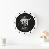 新出祭司牧師デアコン大臣 ラージ壁時計 (ホーム)