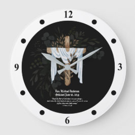 新出祭司牧師デアコン大臣 ラージ壁時計