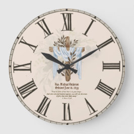 新出祭司牧師デアコン大臣 ラージ壁時計