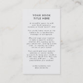 新刊発売 | 著者プロモーションカバーアートワーク 名刺 (裏面)