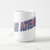 新動揺して飛行付き添い人マググ コーヒーマグカップ (中央)