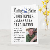 新卒者 – 個人設定する卒業カード カード (黄色い花)