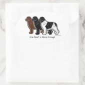 新参者は一文も無い 楕円形シール (バッグ)