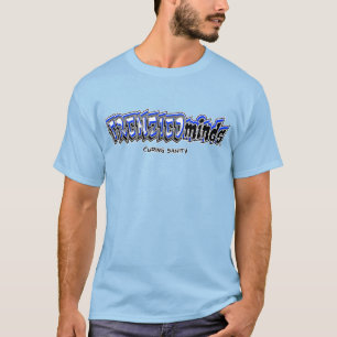 新及び改良される! FRENZIEDmindsの青く及び熱狂するな背部! Tシャツ