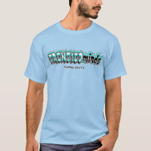 新及び改良される! FRENZIEDmindsの青緑色及び熱狂するな背部! Tシャツ