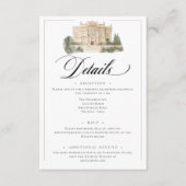 新古典エレガントヴィンテージシ結婚ーン エンクロージャーカード (正面)