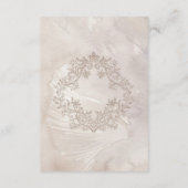 新古典エレガントヴィンテージシ結婚ーン エンクロージャーカード (裏面)