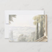 新古典エレガントヴィンテージシ結婚ーン 出欠カード (裏面)