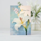 新古典フローラ悔やみや弔慰サンキューカード サンキューカード (スタンド正面)