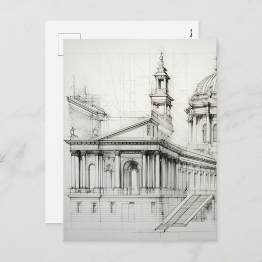 新古典建築はがき シーズンポストカード (正面/裏面)