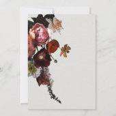 新古典派フローラ光と結婚風通し 招待状 (裏面)