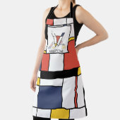 新可塑性エレガントスタイルモノグラム。レターV エプロン (インサイチュ)