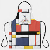 新可塑性エレガントスタイルモノグラム。手紙I エプロン (正面)