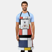 新可塑性エレガントスタイルモノグラム。手紙I エプロン (着用した状態)