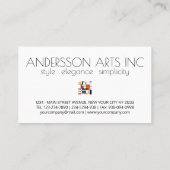 新可塑性スタイルアートモノグラム。レターA 名刺 (裏面)