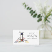 新可塑性スタイルアートモノグラム。手紙I 名刺 (スタンド正面)