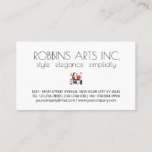 新可塑性スタイルアートモノグラム。文字С 名刺 (裏面)