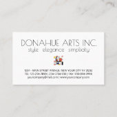 新可塑性スタイルアートモノグラム。文字D 名刺 (裏面)