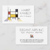 新可塑性スタイルアートモノグラム。文字H 名刺 (正面/裏面)