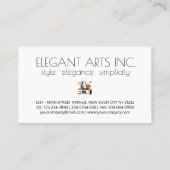 新可塑性スタイルアートモノグラム。文字N 名刺 (裏面)