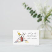 新可塑性スタイルアートモノグラム。文字Y 名刺 (スタンド正面)