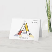 新可塑性スタイルモノグラム。レターA カード (正面)