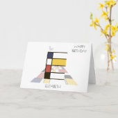 新可塑性スタイルモノグラム。文字E カード (黄色い花)