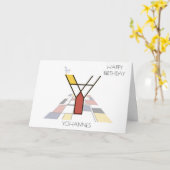 新可塑性スタイルモノグラム。文字Y カード (黄色い花)