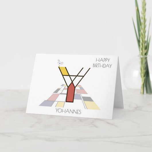 新可塑性スタイルモノグラム。文字Y カード (正面)