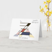 新可塑性スタイルモノグラム。文字Z カード (黄色い花)