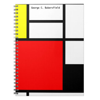 新可塑性モンドリアンスタイル手帳 ノートブック