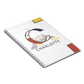 新可塑性ユニークスタイルモノグラム。文字C ノートブック (右側)